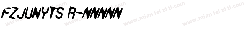 FZJUNYTS R字体转换